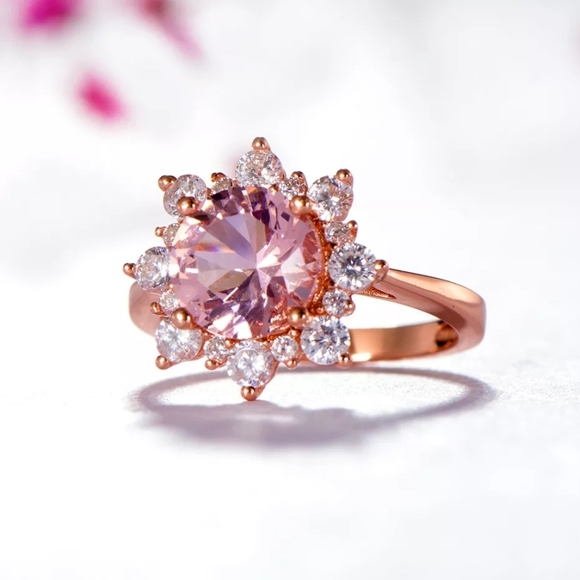 Rose gold morganite ring - Picture 4 of 6